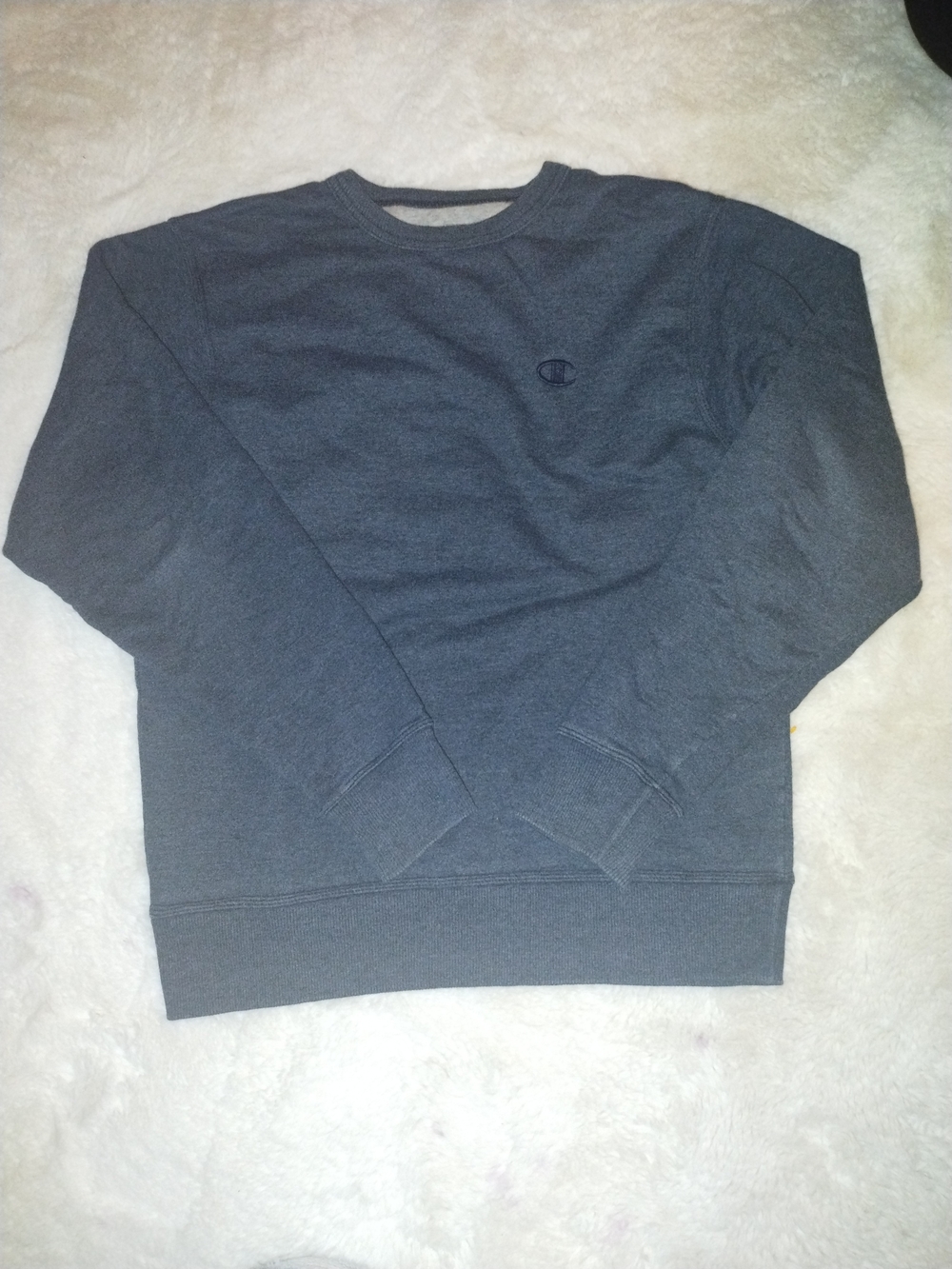Champion Crewneck Sweatshirt in Charcoal Gray